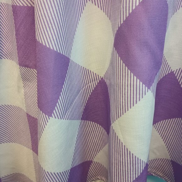 Unique Vintage Lavender and White Gingham  Flair Skirt Size 1X (16) NWT - Picture 3 of 7